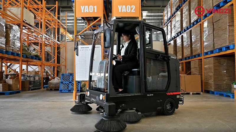 電動清掃車縮短了清掃時間，為公司節省了成本！